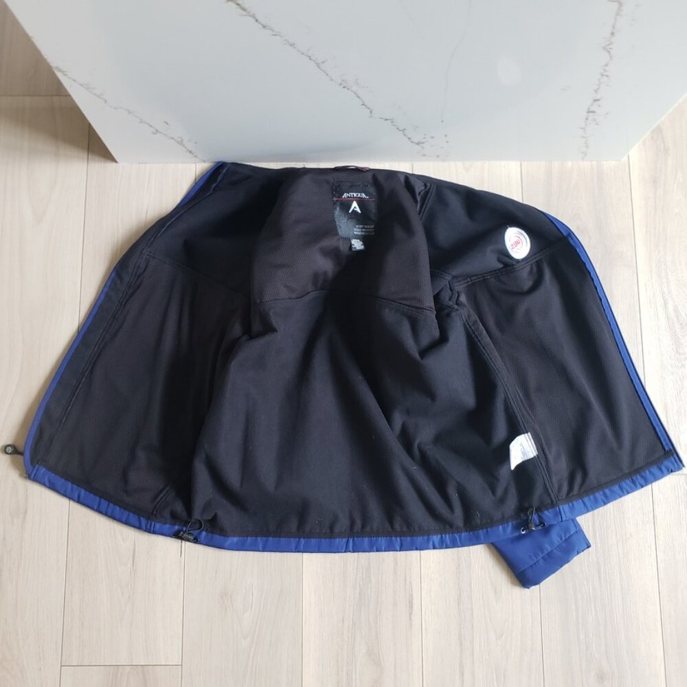 Antigua Chicago Cubs Jacket Mens L Blue Softshell Lightweight Cold Weather Cozy - Picture 7 of 11